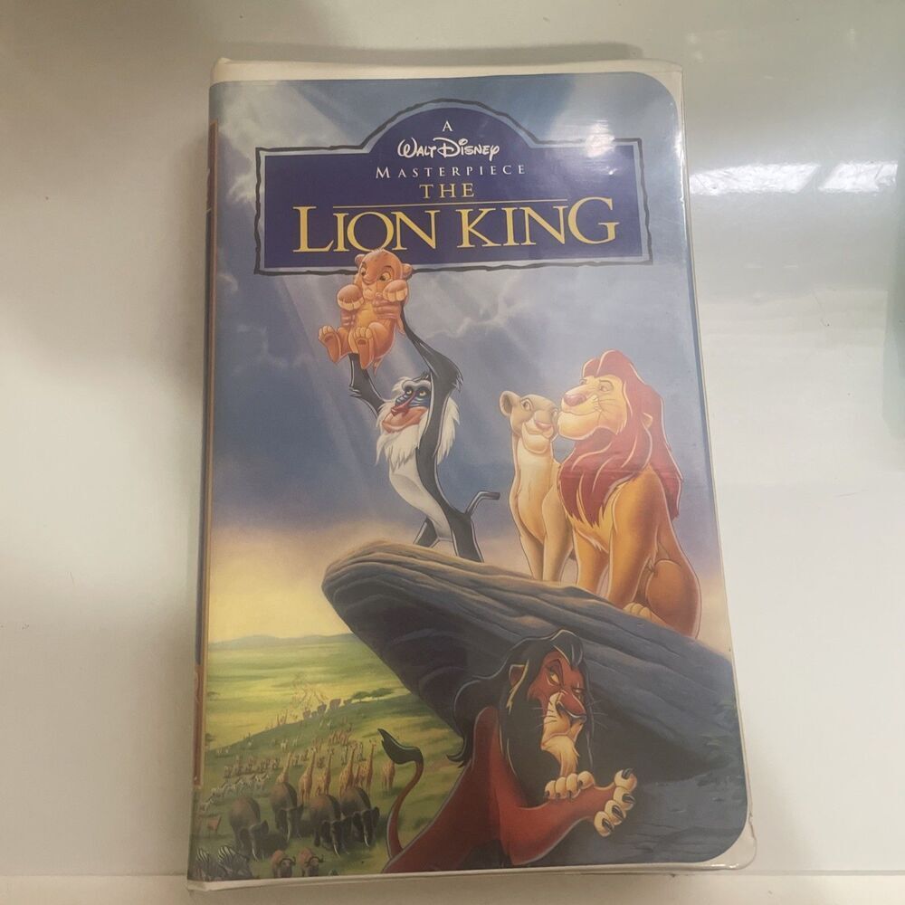 The Lion King (VHS, 1995) Walt‎ Disney Masterpiece Collection Animated